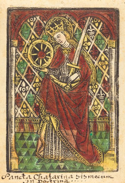 Sint Catharina door Workshop of Master of the Protective Saints of Cologne