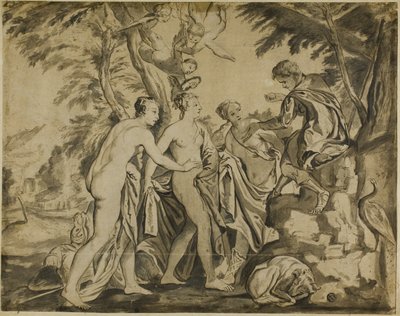 Het oordeel van Paris door Workshop of Paolo Veronese
