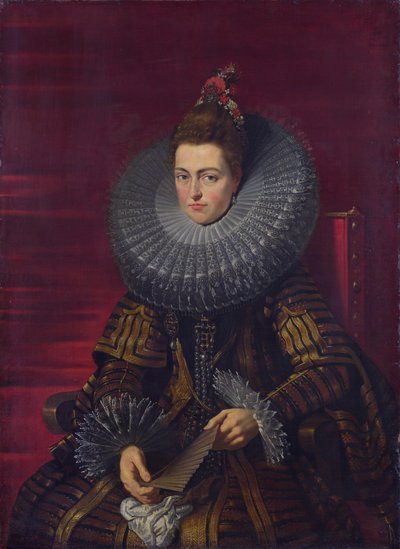 Portret van Isabella Clara Eugenia, regentes van de Nederlanden door Workshop of Peter Paul Rubens