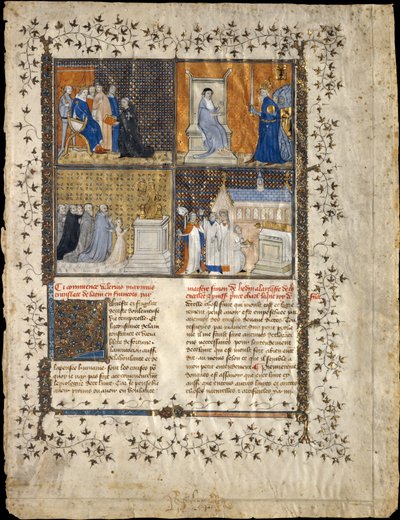 Blad uit een manuscript van Valerius Maximus door Workshop of Pierre Remiet
