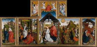 De Geboorte, midden 15e eeuw door Workshop of Rogier van der Weyden