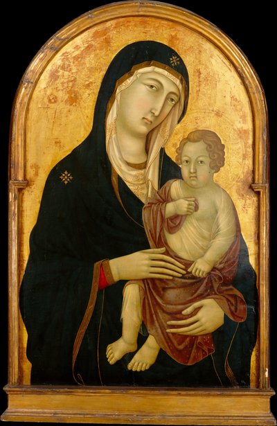 Madonna en Kind, ca. 1325 door Workshop of Ugolino da Siena