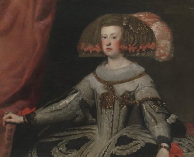 Mariana van Oostenrijk, koningin van Spanje door Workshop of Velázquez