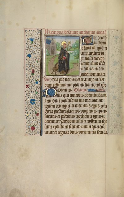 Sint Antonius door Workshop of Willem Vrelant