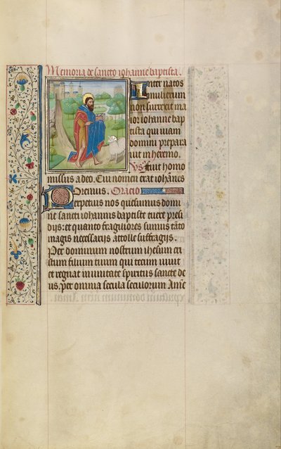 Sint Johannes de Doper door Workshop of Willem Vrelant