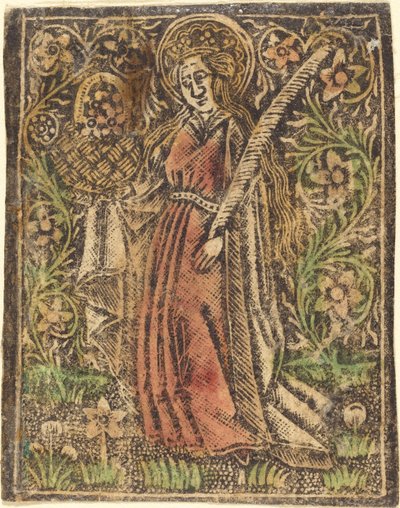 Sint Dorothea door Workshop of the Master of the