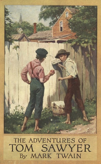 Omslag voor De Avonturen van Tom Sawyer door Mark Twain door Worth Brehm