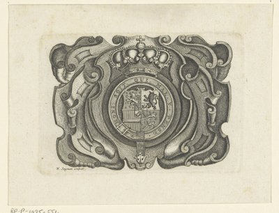 Ornament met het wapen van de Orde van de Kousenband door Wouter Jongman