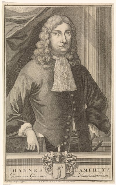 Portret van Johannes Camphuys, gouverneur-generaal van Nederlands-Indië door Wouter Jongman
