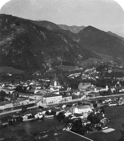 Trauntal vallei, nabij Bad Ischl, Salzkammergut, Oostenrijk door Wurthle and Sons