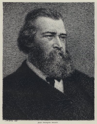 Jean Francois Millet, Franse schilder (litho) door Wyatt Eaton