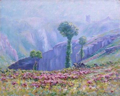 Zomermist, Vallei van La Creuse, 1880-1940 door Wynford Dewhurst