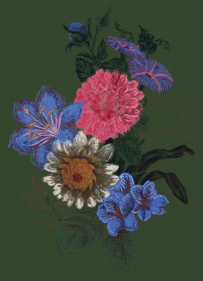 Kleurrijk tuinboeket door XHOZUCAN