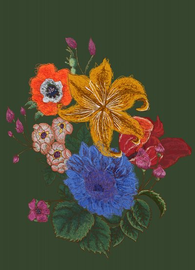 Levendig bloemenboeket door XHOZUCAN
