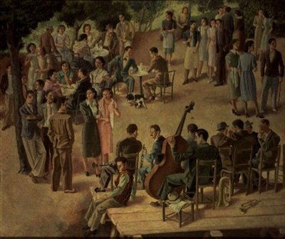 Het Intermezzo van de Sardiniërs(?) door Xavier Nogues