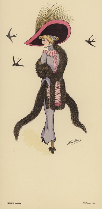Wintermode 1910-1911 door Xavier Sager