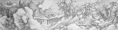 Winterlandschap door Xie Shichen
