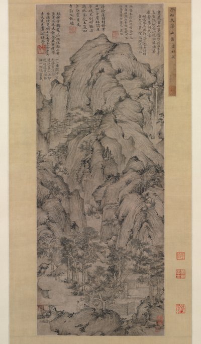 Stromen en bergen, 1372 door Xu Ben