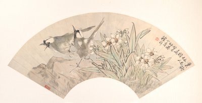 Vogels en narcissen door Xu Xiang