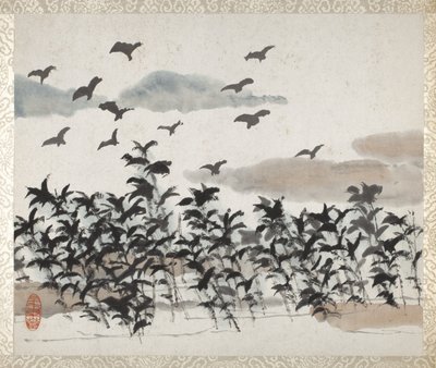 Album van landschappen en kalligrafie voor Liu Songfu door Xugu
