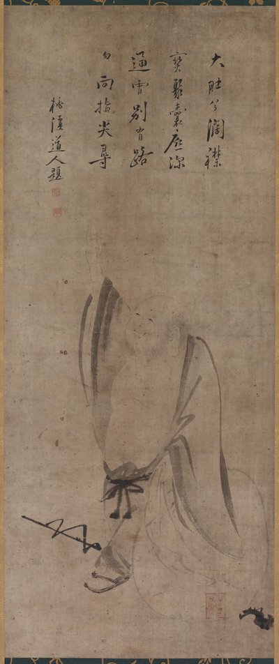 Hotei, midden 1500s door Yamada Doan