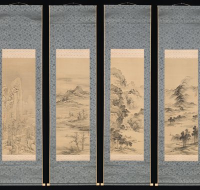Landschappen van de vier seizoenen door Yamamoto Baiitsu