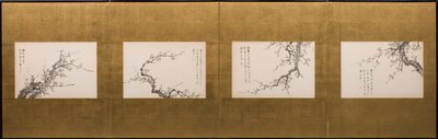 Prunusbloesems door Yamamoto Baiitsu
