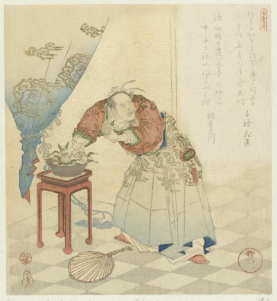 Tōbōsaku steelt onsterfelijkheidsperziken door Yanagawa Shigenobu (I)
