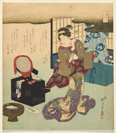 Kluizenaars, uit de serie Een Selectie van Parfums door Yanagawa Shigenobu II