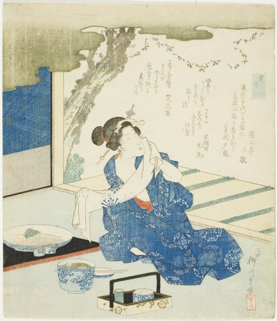 Zomerkleding (Natsugoromo), uit de serie "Een vergelijking van wierook (Takimono awase)" door Yanagawa Shigenobu II