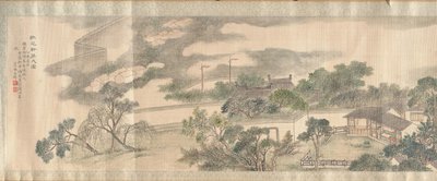Tweede Uitzicht op de Studio voor het Respecteren van de Paddenstoel van de Langlevendheid, 1825 door Yang Tianbi