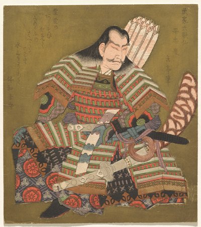 Taira no Tadanori, uit de Serie Krijgers als de Zes Onsterfelijke Dichters door Yashima Gakutei