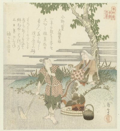 Vierentwintig Japanse voorbeelden van kinderlijke gehoorzaamheid voor de Honchôren door Yashima Gakutei