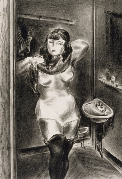 Dressing door Yasuo Kuniyoshi