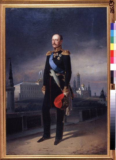 Portret van keizer Nicolaas I door Yegor (d.1891) Bottman
