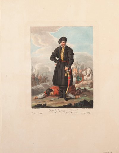 De Zaporozhian Kozakkenofficier, 1812 door Yegor Karneyev
