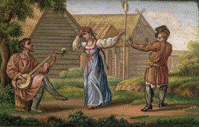Russische dans, door Yegor Yakovlevich Vekler, ca. 1830 door Yegor Yakovlevich Vekler