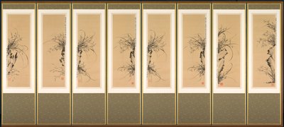 Orchideeën en rotsen, 1897-98 door Yi Ha eung