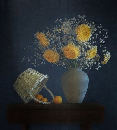 Gezellig stilleven met bloemen door Yinan F.