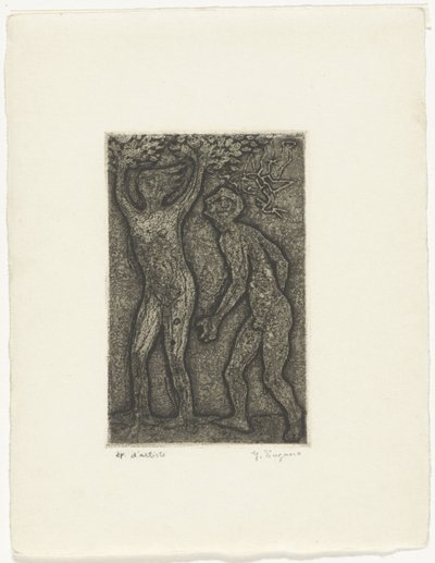 Man en vrouw in grijs door Yo Sugano (signed by artist)