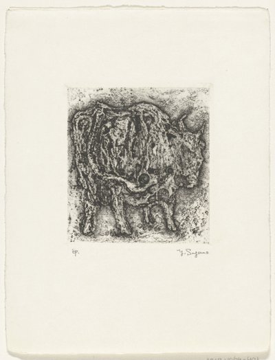 Stier door Yo Sugano (signed by artist)