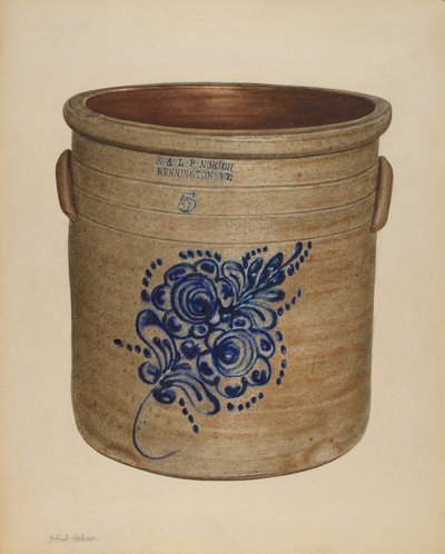 Kruik, waarschijnlijk 1938 door Yolande Delasser