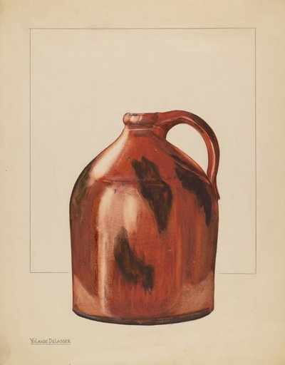 Kruik, ca. 1936 door Yolande Delasser