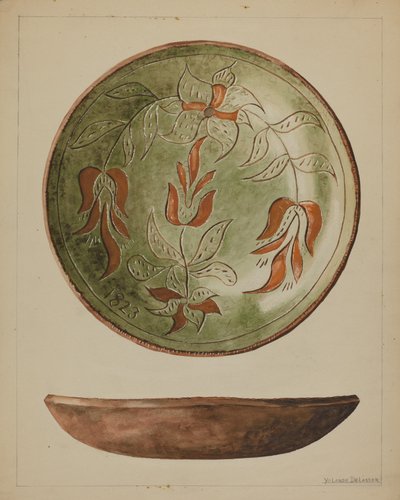 Duitse Bord, ca. 1936 door Yolande Delasser