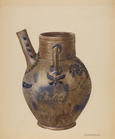 Waterkan, ca. 1936 door Yolande Delasser