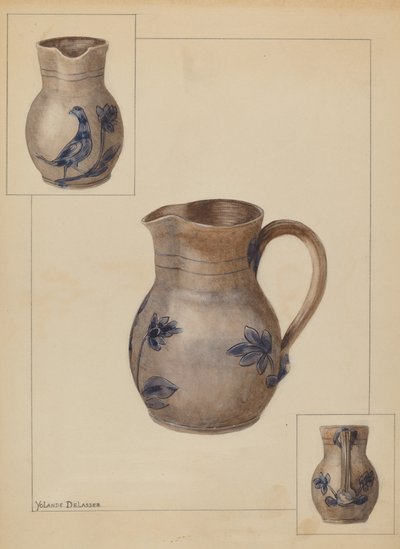 Waterkruik, c. 1936 door Yolande Delasser