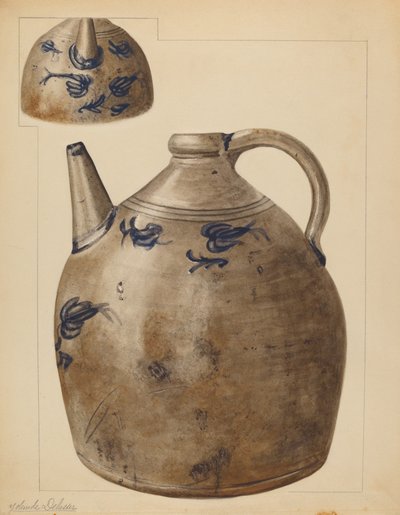 Waterkruik, ca. 1937 door Yolande Delasser