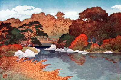 Herfst in de Honderd Bloementuin in Muko-Jima, ca. 1900-1950 door Yoshida Hiroshi