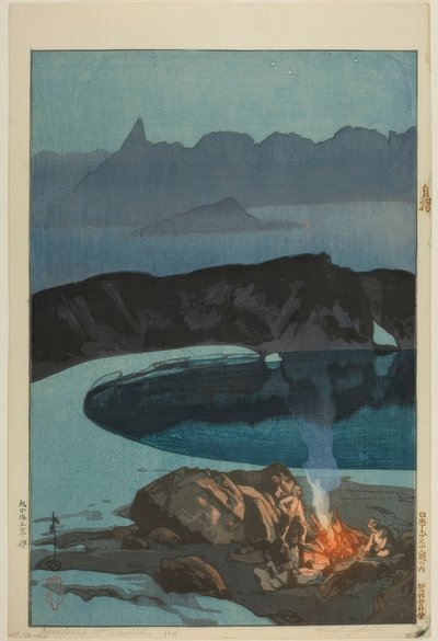 Kamperen bij Washibadake door Yoshida Hiroshi