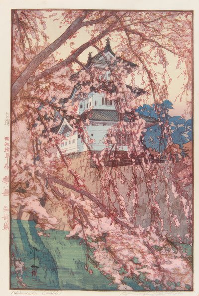 Het Kasteel van Hirosaki door Yoshida Hiroshi